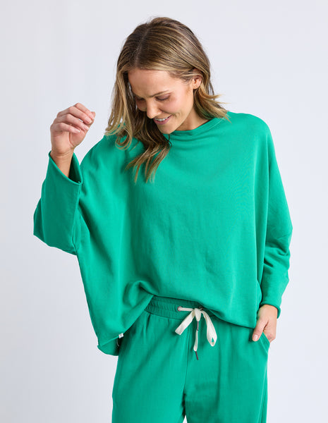 Gab LS Sweat- Turquoise