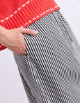 The Willow Skirt- Black/White Stripe