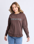 Simplified Metallic Crew- Chocolate