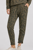 Rachel Raw Track Pant - Leopard