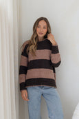 Zali Knit-Chocolate/Nutmeg