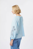 Kimberley Top- Azure Blue