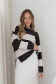 Zali Knit-Chocolate/Natural