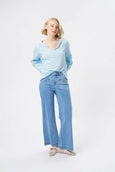 Kimberley Top- Azure Blue