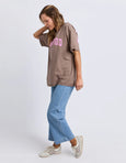 Interval Tee- Brown/Pink