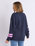 Origin Crew- Navy/Pink