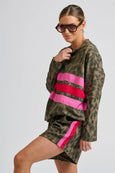 Ruby Raw Sweatshirt - Leopard Gg Stripes