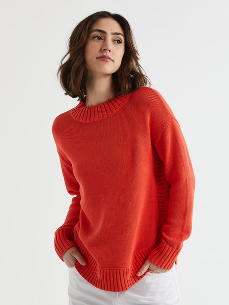 Sophie Cotton Mock Turtle Neck