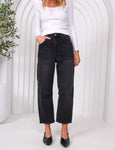 Toni Barrel Jeans- Black