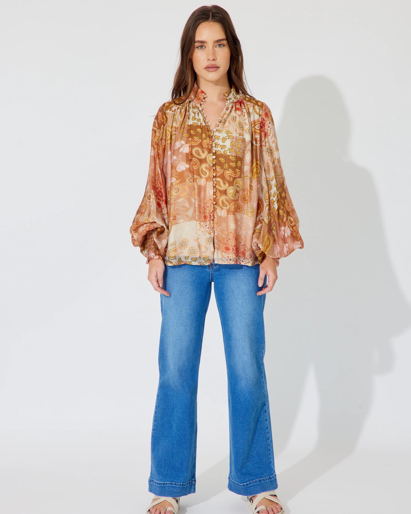 Dreams Blouse- Peach Patch