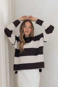 Zali Knit-Chocolate/Natural