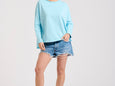 Raw Long Sleeve Sweat- Sky Blue