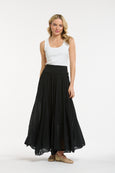 Georgia Maxi Skirt- Black