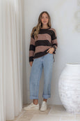 Zali Knit-Chocolate/Nutmeg
