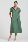 The Fifi Shirt Dress- Sage