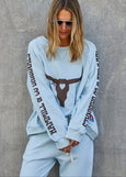 Vintage Western Sweat- Powder Blue