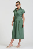 The Fifi Shirt Dress- Sage