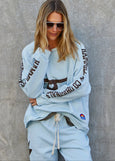 Vintage Western Sweat- Powder Blue