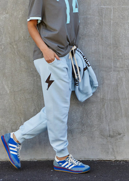Vintage Western Track Pant- Powder Blue