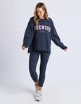 Interval Crew-Navy/ Neon Pink
