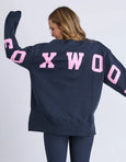 Interval Crew-Navy/ Neon Pink