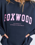 Interval Crew-Navy/ Neon Pink