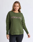 Simplified Metallic Crew- Olive
