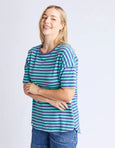 Lauren SS Tee- Blue Stripe