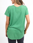 Rib Short Sleeve Tee- Greenbriar