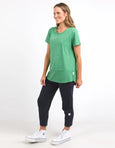 Rib Short Sleeve Tee- Greenbriar