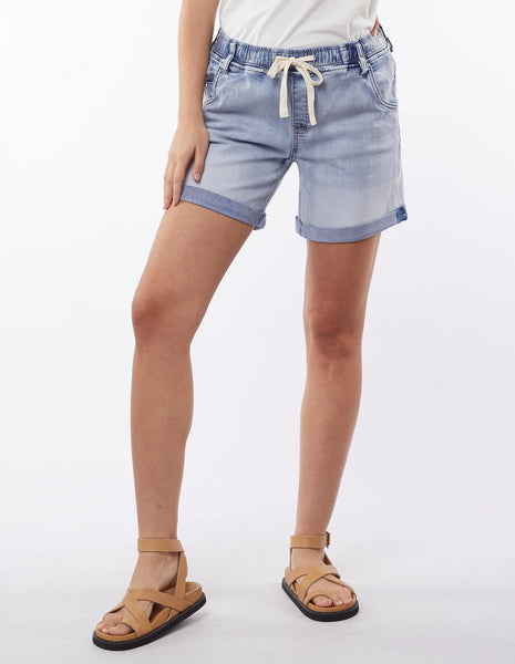 Gabriele Jogger Short- Light Blue Denim