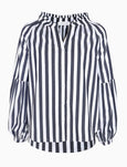 Jo Stripe Shirt- Navy