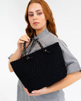 Michigan Tote- Black Neo Plait