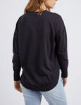 Farrah Long Sleeve Tee- Black