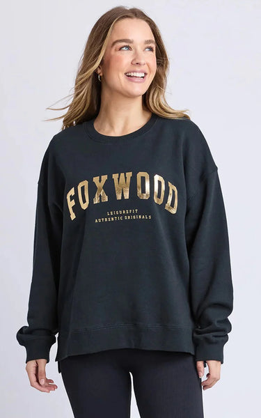 Interval Crew-Metallic Gold/Black