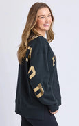 Interval Crew-Metallic Gold/Black
