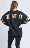 Interval Crew-Metallic Gold/Black