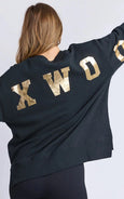 Interval Crew-Metallic Gold/Black