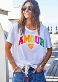 Crew Neck Amour- White