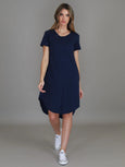 Kooyong SS Dress- Navy