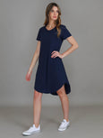 Kooyong SS Dress- Navy