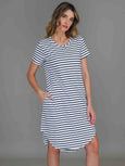 Kooyong SS Dress- Nautic Stripe
