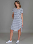 Kooyong SS Dress- Nautic Stripe
