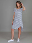 Kooyong SS Dress- Nautic Stripe