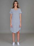 Kooyong SS Dress- Nautic Stripe