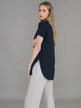 Elwood Curved Hem Tee- Ink
