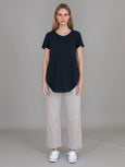 Elwood Curved Hem Tee- Ink