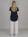 Elwood Curved Hem Tee- Ink