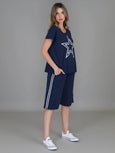 Charlene Star Stripe Tee- Ink