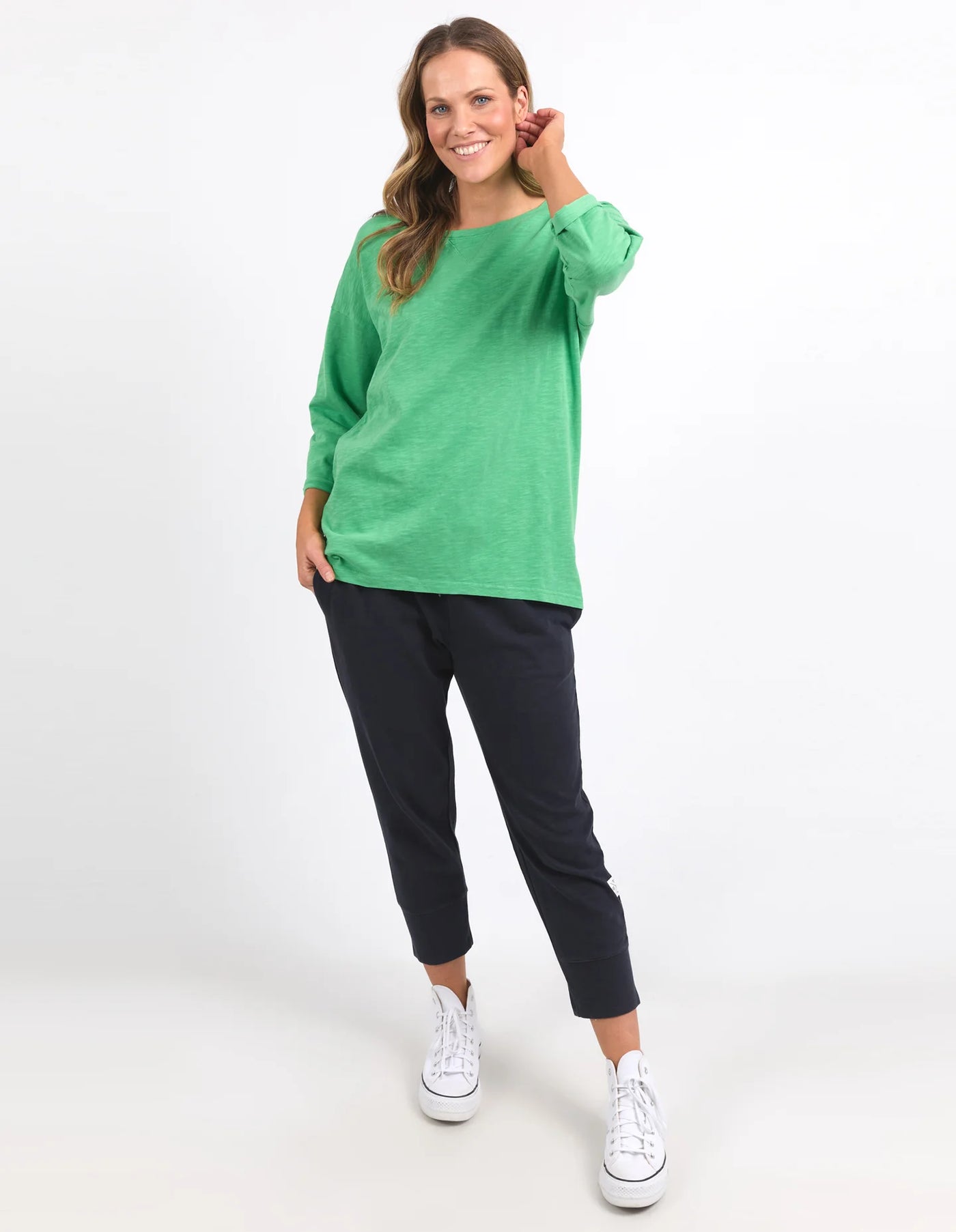 Annie 3/4 Sleeve- Greenbriar